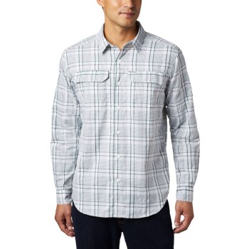 Columbia Silver Ridge 2.0 Plaid Long Sleeve, Camisa Verdes Para Hombre | 354962-WES